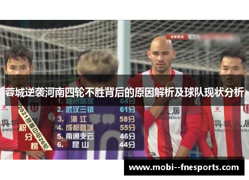 蓉城逆袭河南四轮不胜背后的原因解析及球队现状分析